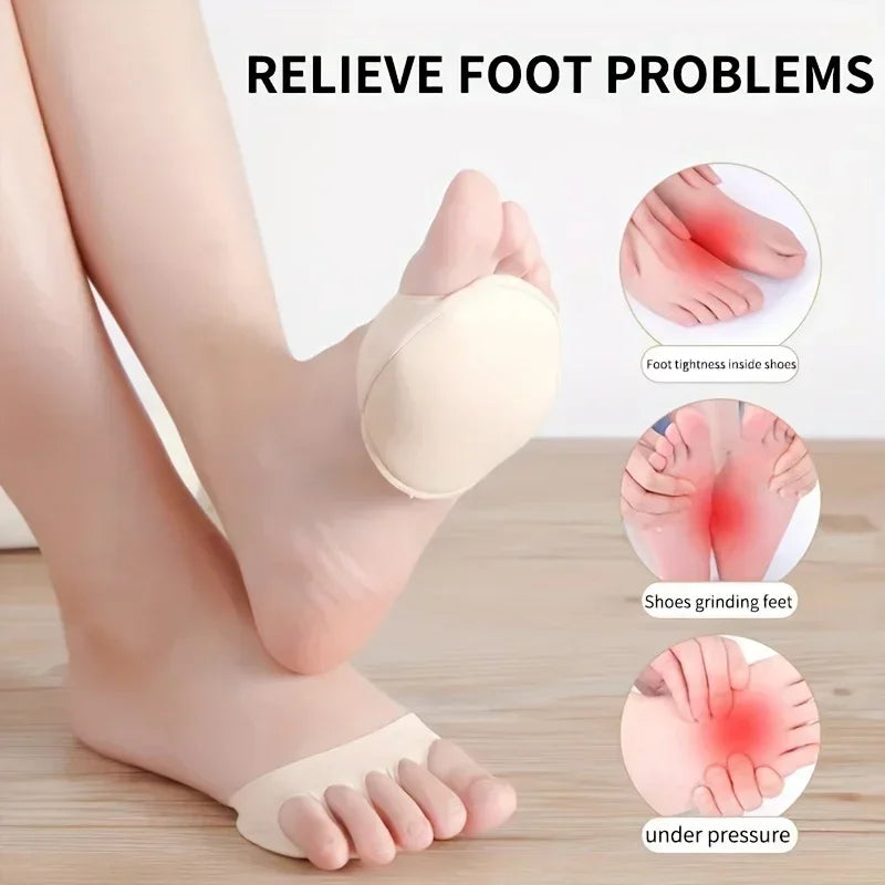 Soft Metatarsal Forefoot Cushion Pads | Non-Slip High Heel Insoles Forefoot Cushion Pads QXL