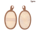 Natural Loofah Bath Scrubber | Exfoliating Body Sponge Loofah Bath Scrubber QXL Coffee Other