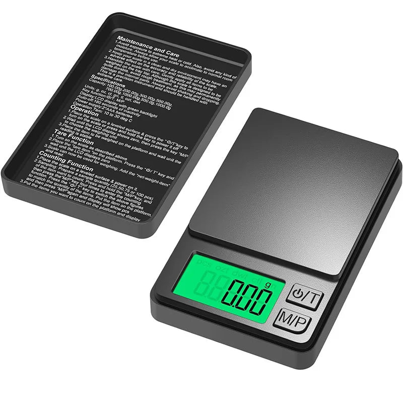 0.01g Mini Digital Jewelry Scale with Dust Cover | Portable Digital Pocket Scale QXL 0.01g 500g