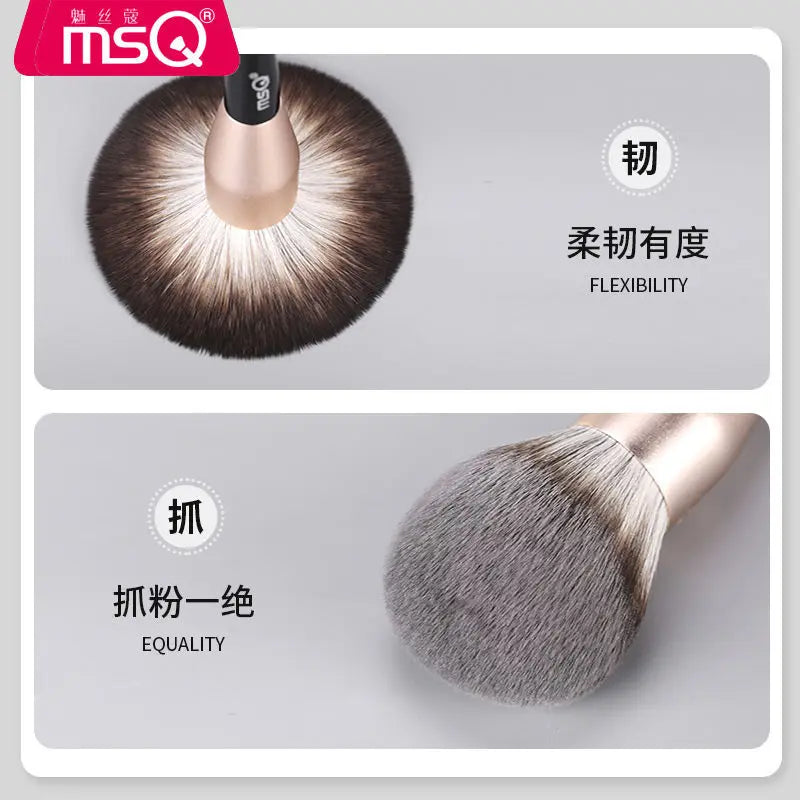 MSQ 12-Piece Black Cat Makeup Brush Set | Full Size Cosmetics Makeup Brush Set QXL