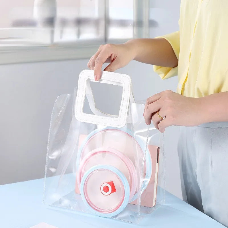 Collapsible Silicone Lunch Box | Microwave Safe Bento Container Collapsible Lunch Box QXL