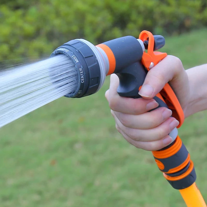 8-Pattern Garden Hose Spray Gun Nozzle | High-Pressure Garden Hose Nozzle QXL
