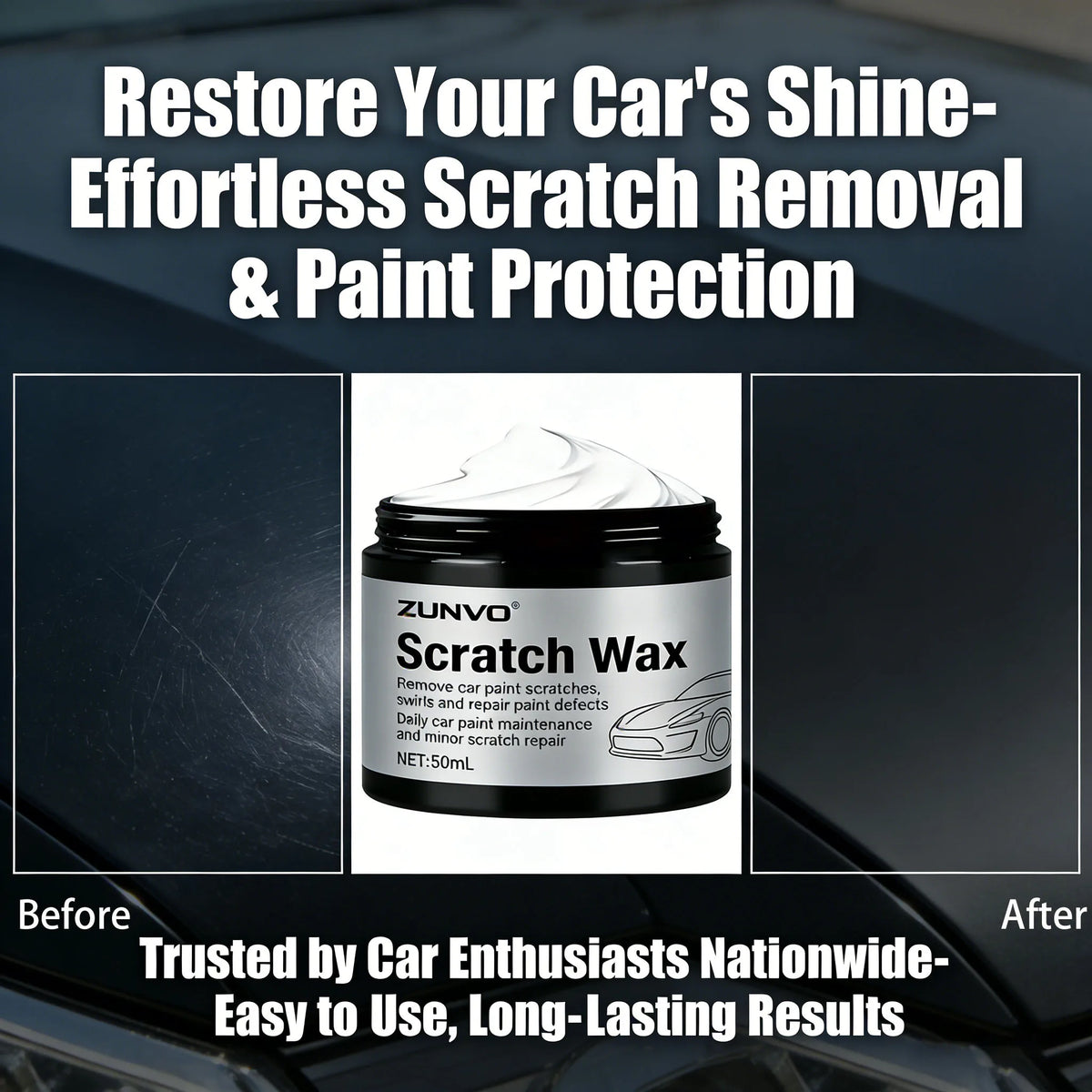 Car Scratch Remover Wax | Fix Swirls & Paint Defects Car Scratch Remover Wax QXL