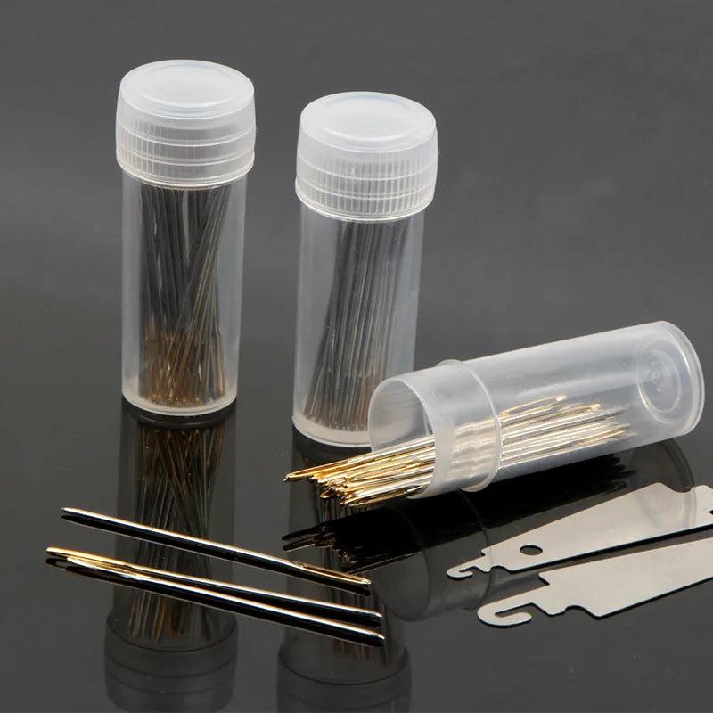 Cross-Stitch Embroidery Needle Set with Storage & Threader Embroidery Needle Set QXL