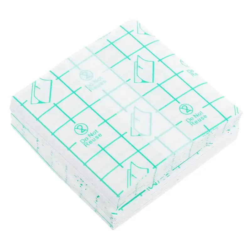 100-Pack Adhesive Makeup Hand Palettes | Foundation Mixing Makeup Mixing Palette QXL 7X7X0.1CM