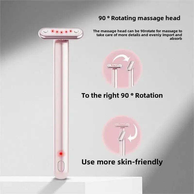 EMS Microcurrent Eye Massager | 7-Color LED & Heated Infusion Eye Beauty Massager QXL