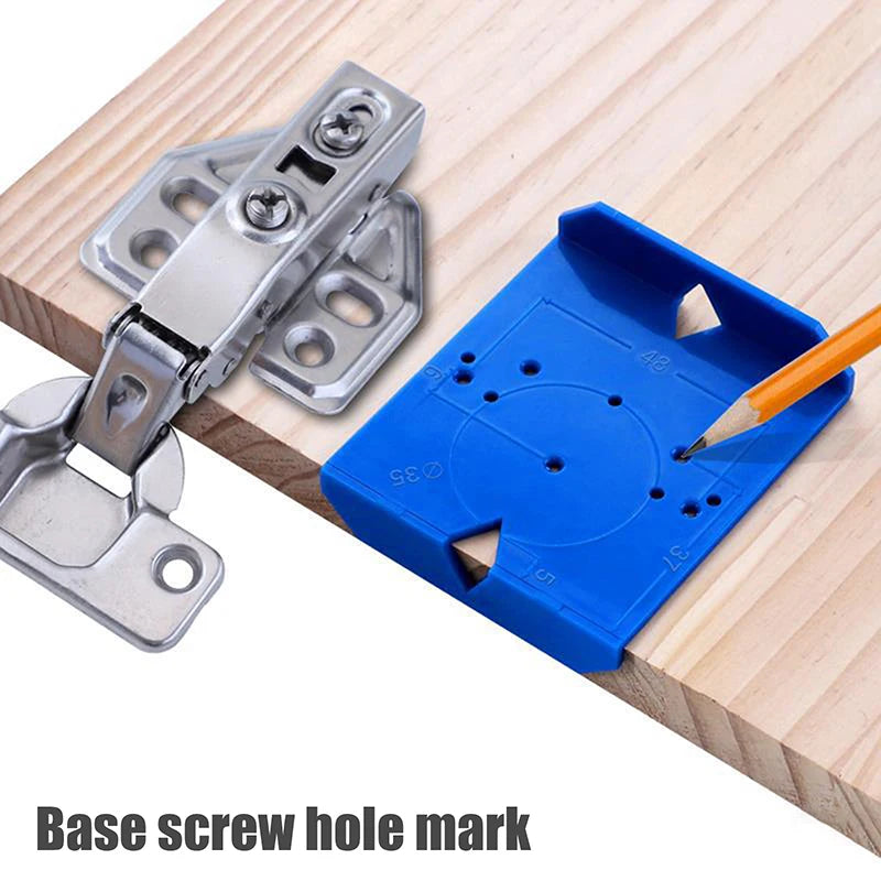 2-Pack Hinge Drilling Locator | Cabinet Door Woodworking Jig Hinge Drilling Jig QXL