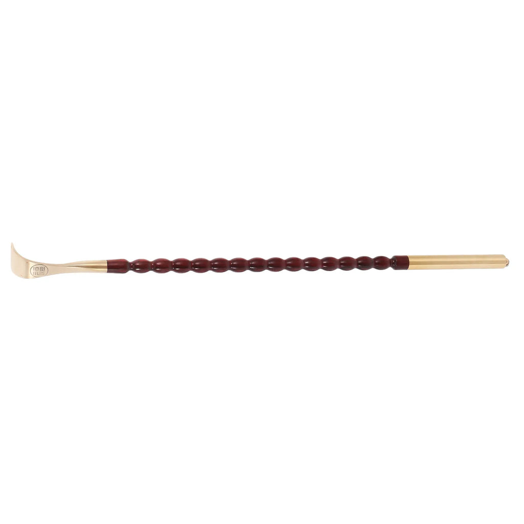 Wooden Brass Bead Back Scratcher | Long Handle Massage Tool Back Scratcher Massager QXL Default Title