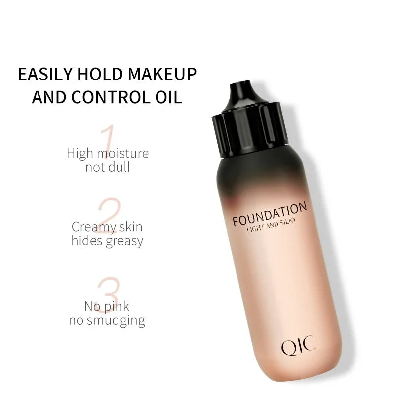 QIC Milk Bottle Liquid Foundation & Concealer | Waterproof 30ml Liquid Foundation QXL