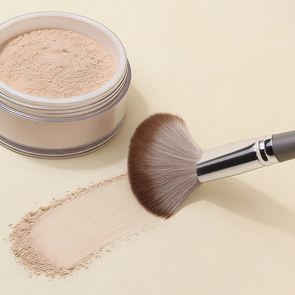 KOSSHOW Soft Powder Blush & Contour Makeup Brush – Gray Powder Makeup Brush QXL