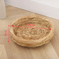 Hand-Woven Grass Bird Nest for Parrots, Finches & Small Birds Woven Bird Nest QXL A3