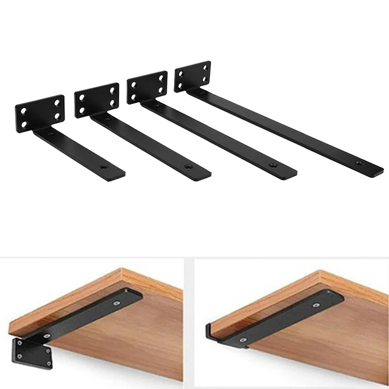 Heavy Duty Invisible Floating Shelf Brackets | 4mm Steel L Bracket Floating Shelf Brackets QXL