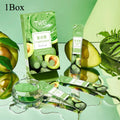 12-Pack Avocado Bubble Face Mask | Deep Cleanse & Glycerin Hydration Bubble Face Mask QXL 1box