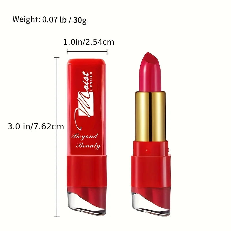 12-Color Creamy Moisturizing Lipstick | Long-Lasting Lip Makeup Creamy Lipstick QXL