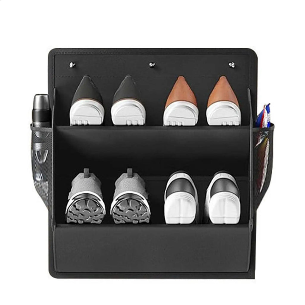 Wall-Mount Adhesive Shoe Rack | Space-Saving RV Organizer Wall Shoe Organizer QXL