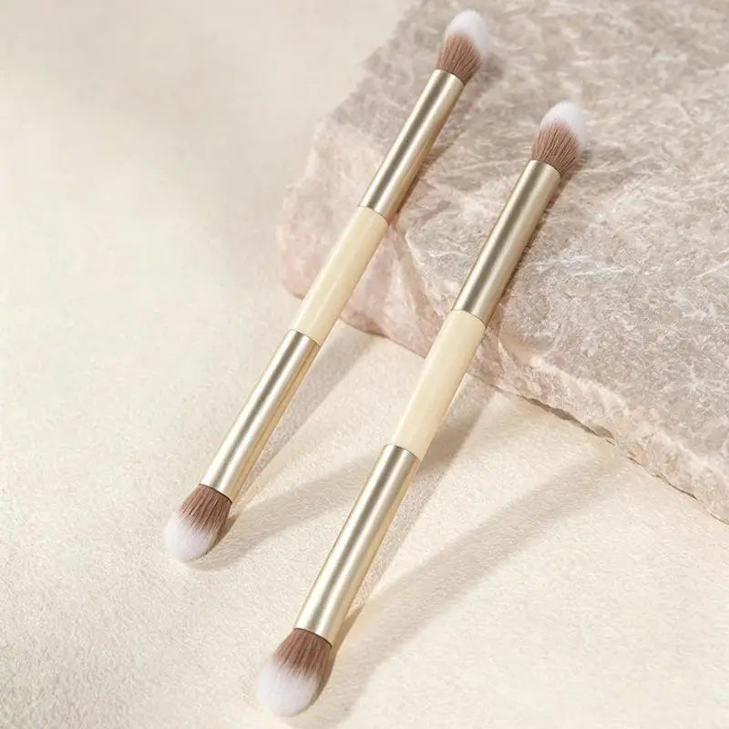 Dual-Ended Contour Brush – Eyeshadow & Face Sculpting Contour Makeup Brush QXL