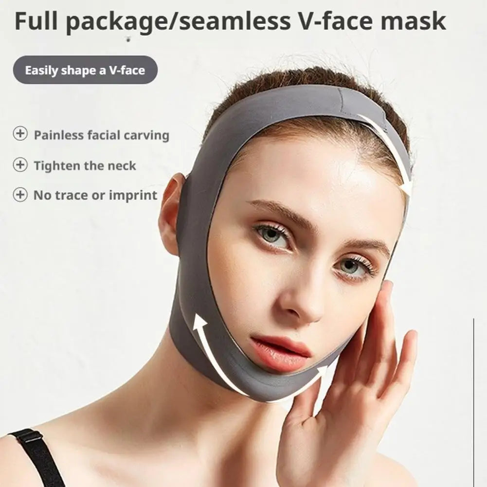 V-Shape Face Lifting Slimming Bandage Belt | Chin Contour Face Slimming Bandage QXL