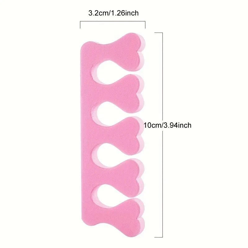 100-Pack Soft Sponge Toe Separators – Manicure & Pedicure Set Toe Separators QXL