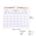 2026 Multilingual Coil Wall Calendar – 12 Month Planner Wall Calendar QXL Horizontal version A