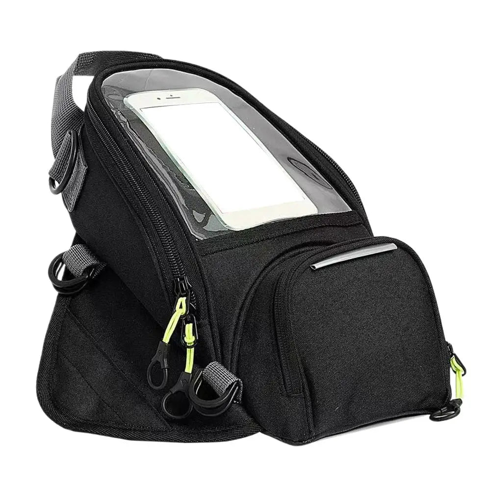 Motorcycle Tank Bag 5L Waterproof Touchscreen Phone Pocket Motorcycle Tank Bag QXL Black