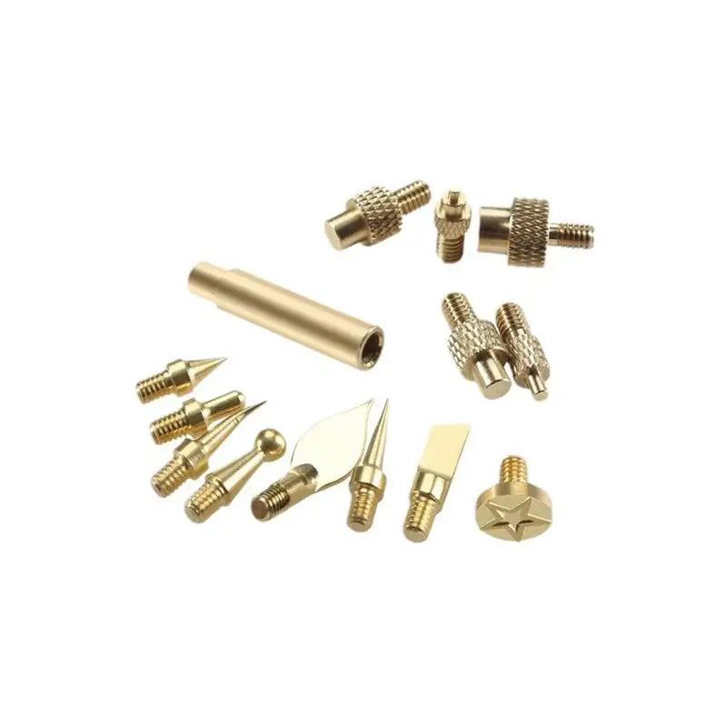 Brass Heat Insert Nut Tips M2–M8 | 3D Printer Soldering Kit Heat Insert Tip Kit QXL
