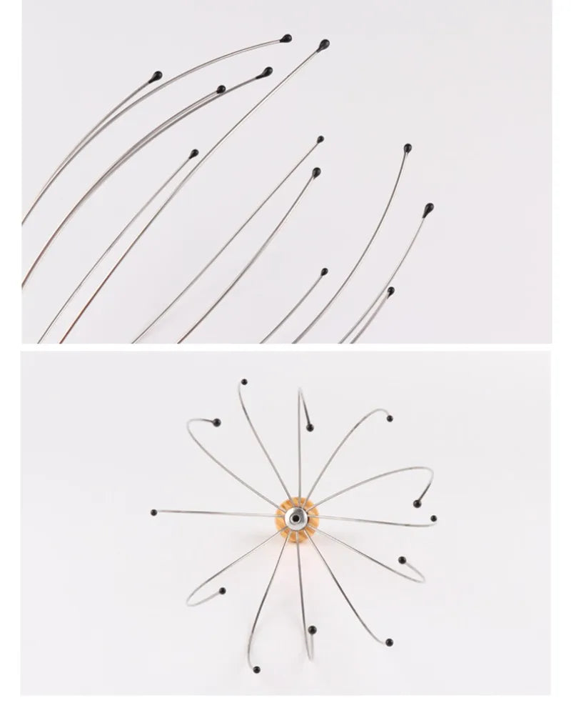 Octopus Head Massager Scalp Scratcher | Stainless Steel 21cm Scalp Head Massager QXL