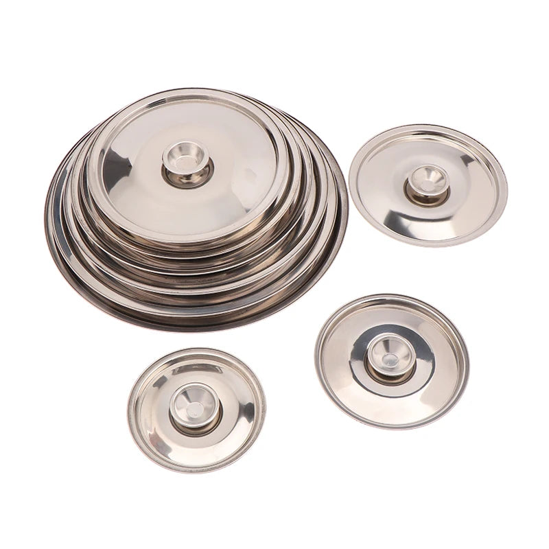 Stainless Steel Round Pot Lid Replacement | 10–24cm Pot Lid QXL