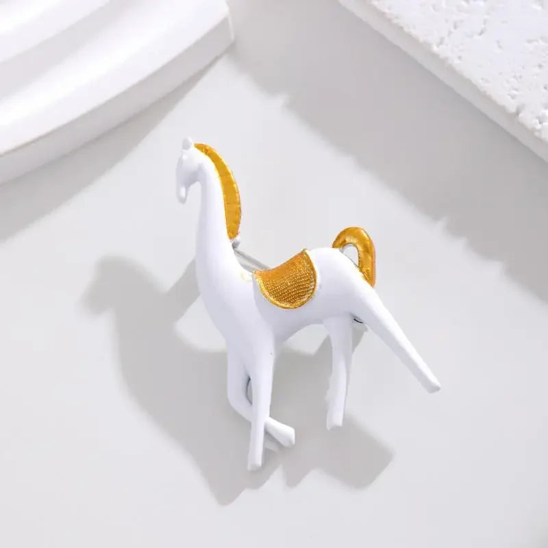 Animal Horse Brooch | Fashion Pony Pin for Men & Women Fashion Brooch Pin QXL