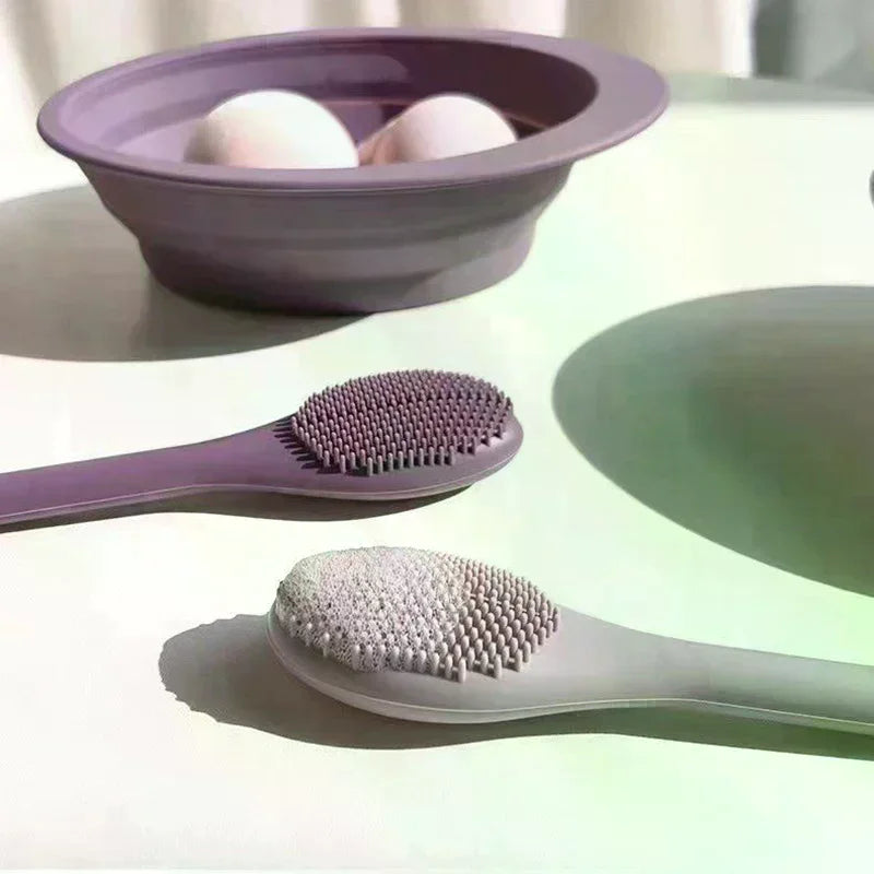 Double-Head Silicone Facial Mask Brush & Massage Tool Facial Mask Brush QXL