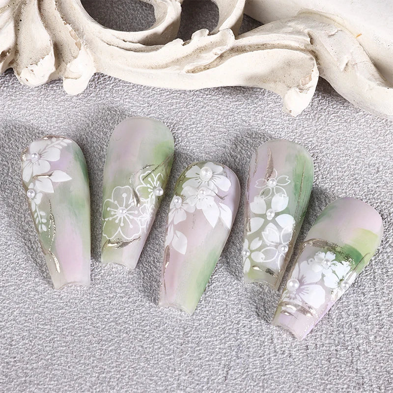 3D Flower Silicone Nail Art Mold | French Five-Petal Design Nail Art Mold QXL