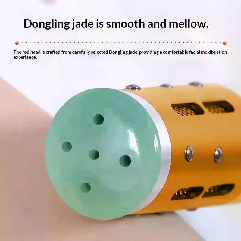 Jade Moxibustion Stick | 360° Gua Sha & Acupoint Massage Tool Facial Massage Tool QXL