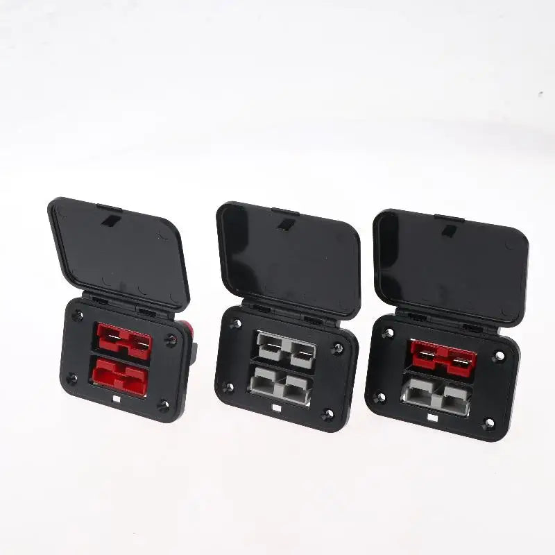 50A 600V Twin Flush Mount Plug Connector | EV & Forklift Flush Mount Connector QXL