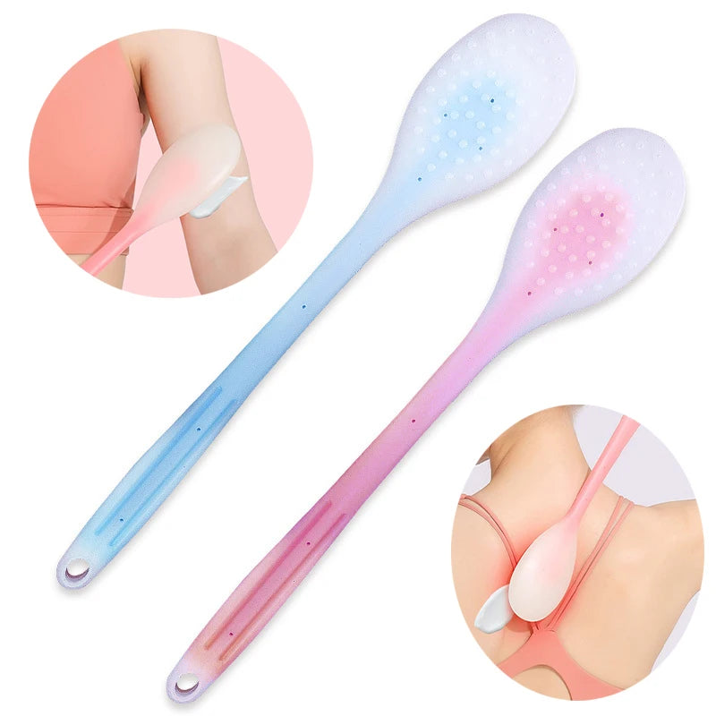 Silicone Long-Handle Sunscreen & Lotion Back Applicator Body Lotion Applicator QXL