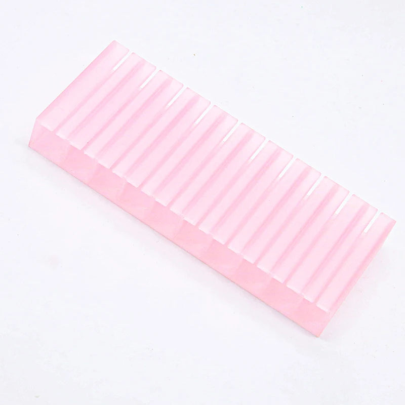 10-Grid Nail Transfer Paper & Foil Organizer Storage Box Nail Art Organizer QXL Pink Tran