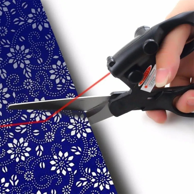 Laser Guided Sewing Scissors – Stainless Steel Fabric Cutter Laser Guided Scissors QXL