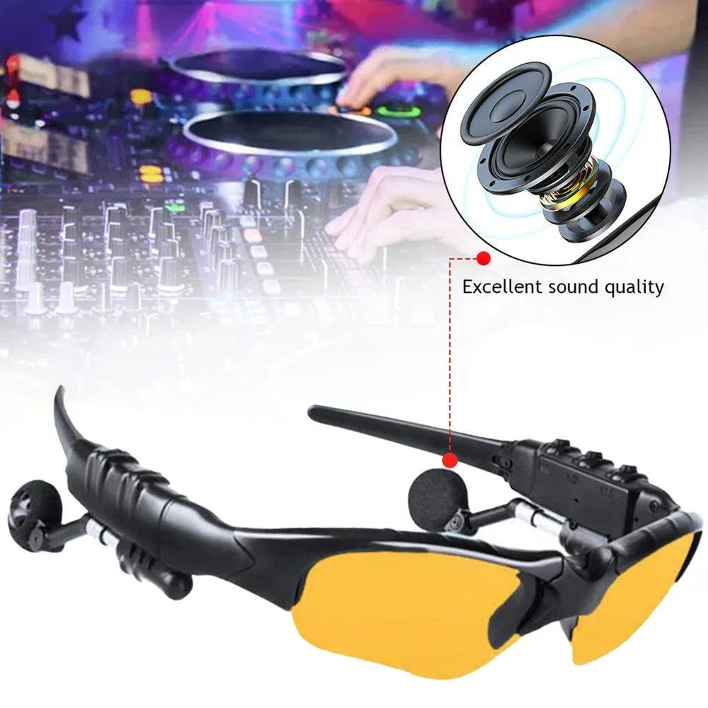 Fanmuran Bluetooth 5.0 Polarized Sunglasses Open-Ear Headphones Bluetooth Audio Sunglasses QXL