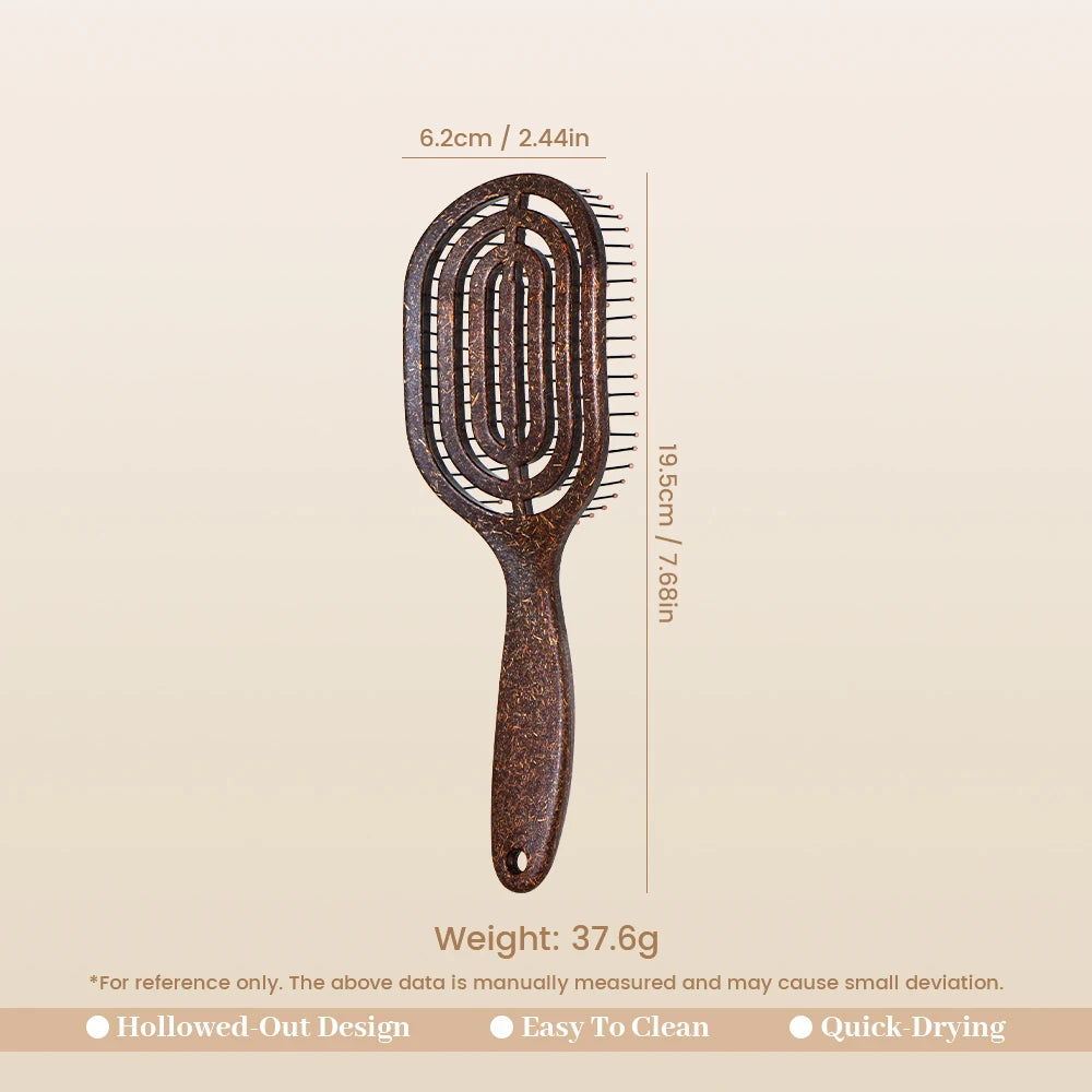 Hollow Detangling Hair Brush | Anti-Static Scalp Massage Comb Detangling Hair Brush QXL
