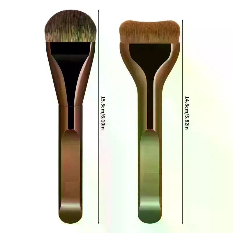 Double-Ended Makeup Brush Set | Foundation & Concealer Makeup Brush Set QXL