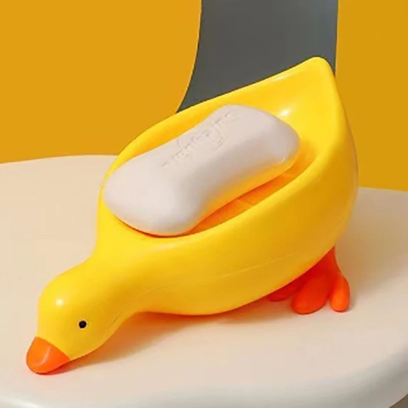 Yellow Duck Soap Dish | Draining Soap Box Bathroom Accessory Soap Dish QXL Yellow