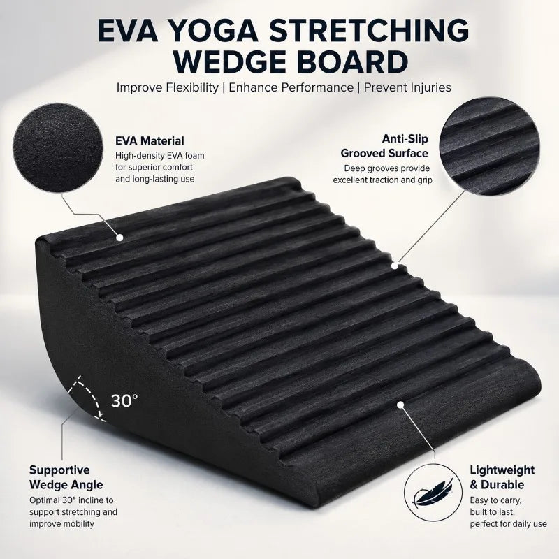 EVA Yoga Wedge Board | Non-Slip Calf & Ankle Stretcher Yoga Wedge Board QXL