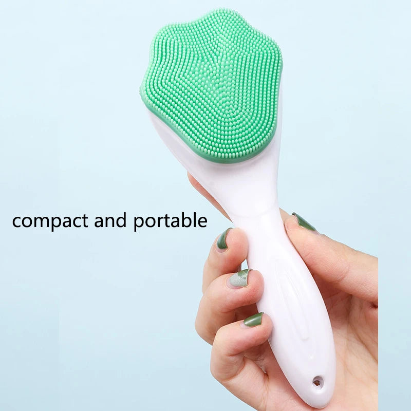 Soft Silicone Face Cleansing Brush | Deep Pore Exfoliator Facial Cleansing Brush QXL
