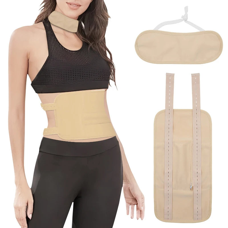 Reusable Castor Oil Pack Wrap Kit – Waist, Chest & Foot Castor Oil Pack Wrap QXL