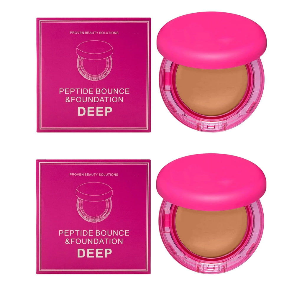 Moisturizing Full Coverage Foundation Cream | Oil Control Foundation Cream QXL Dark Skin X 2pcs