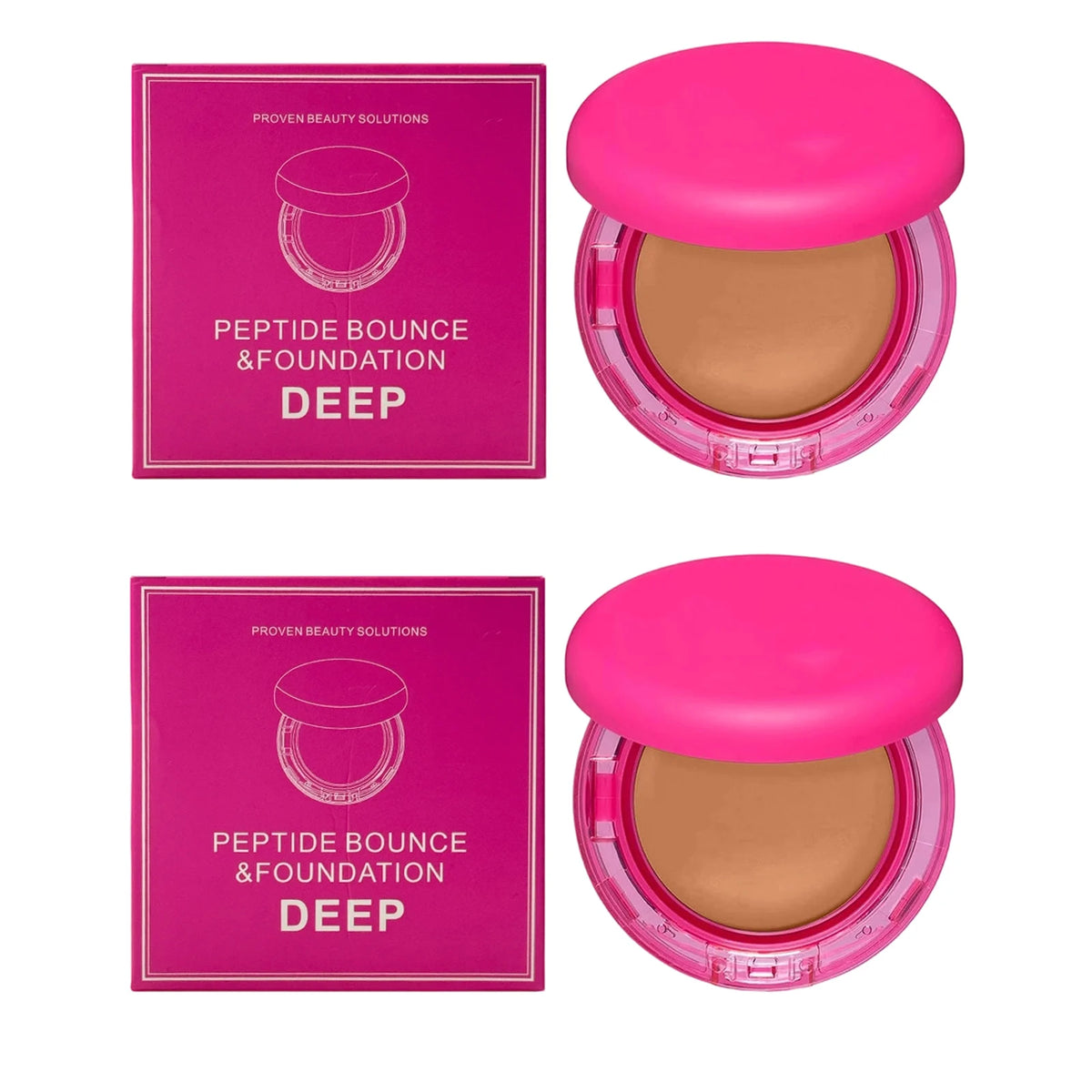 Moisturizing Full Coverage Foundation Cream | Oil Control Foundation Cream QXL Dark Skin X 2pcs