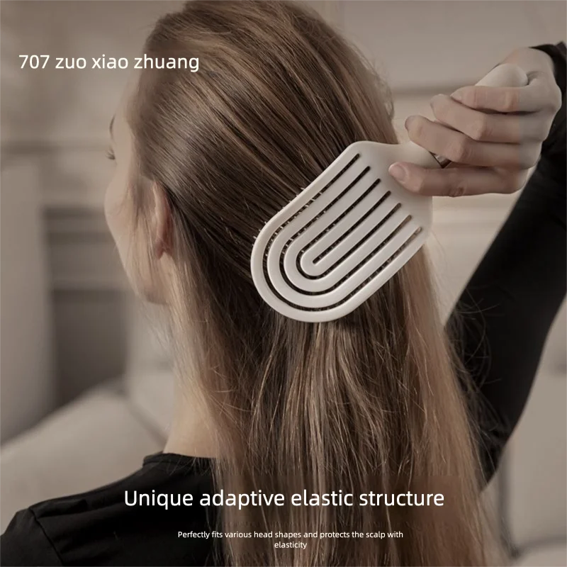 Anti-Static Rainbow Detangling Comb | Smooth & Frizz-Free Hair Anti-Static Hair Comb QXL