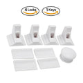 Magnetic Child Safety Cabinet Locks 12+3 Pack | Baby Drawer Latch Baby Cabinet Lock QXL A61 4Looks1Keys