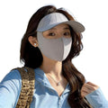 UPF50+ Sun Hat & Face Cover Set | Wide Brim UV Protection Sun Hat & Face Cover QXL C