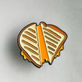 2-Pack Grilled Cheese Enamel Pins | Cartoon Food Brooch Set Enamel Brooch Pin QXL 2pcs