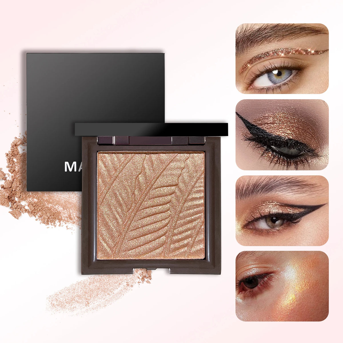 Star Eyes 3-in-1 Powder – Highlighter, Eyeshadow & Contour Multifunctional Face Powder QXL