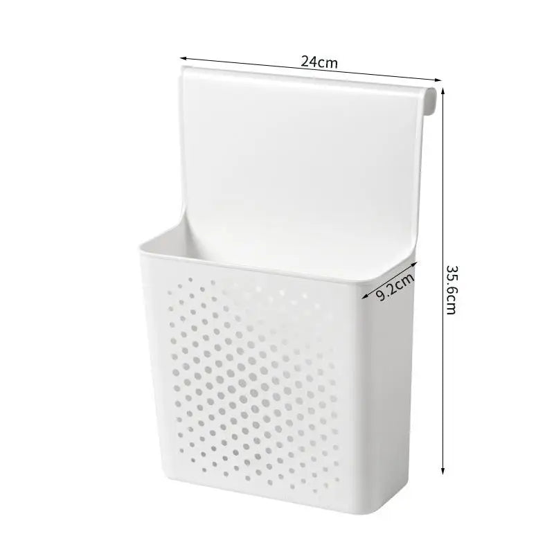 Over-Cabinet Door Hanging Storage Basket | No-Drill Organizer Cabinet Door Organizer QXL L